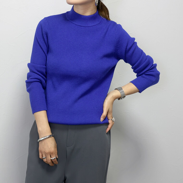 Aletta vita ニット リブ リブ編み ストレッチ 伸縮 重ね着 レイヤード