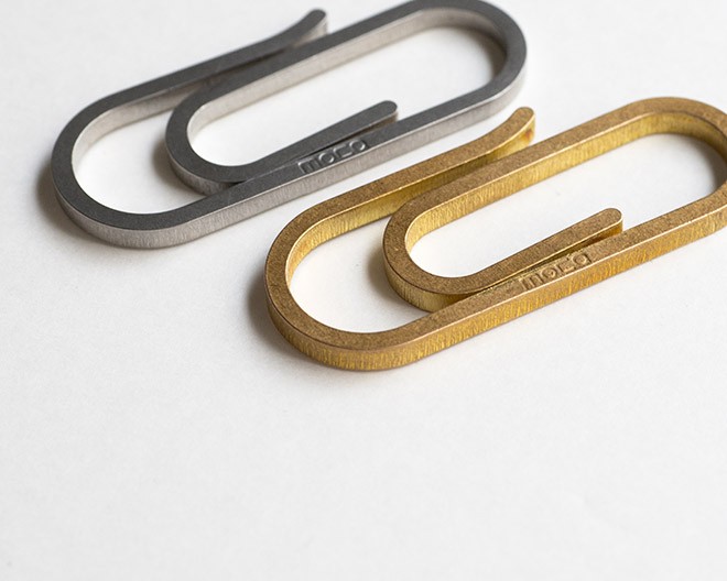 moca モカ クリップ型カラビナキーホルダー 鍵 日本製 ステンレス 真鍮