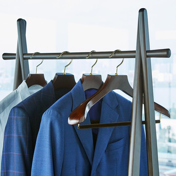 NAKATA HANGER（ナカタハンガー） AUT-11/スラックスハンガー/スモーク