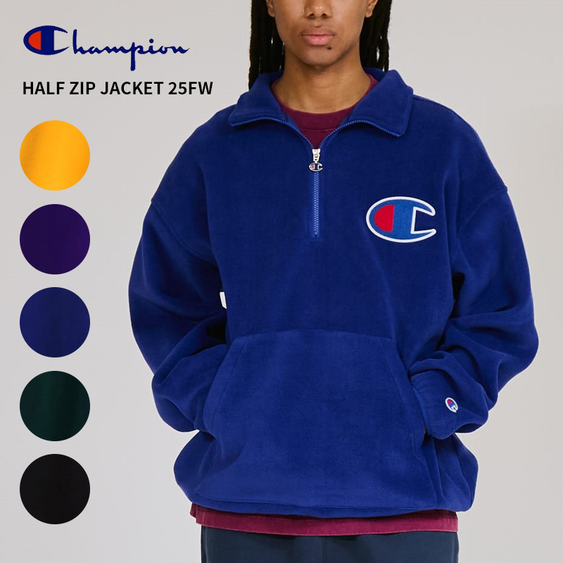 Champion（チャンピオン） メンズ フリースジャケット ハーフジップ