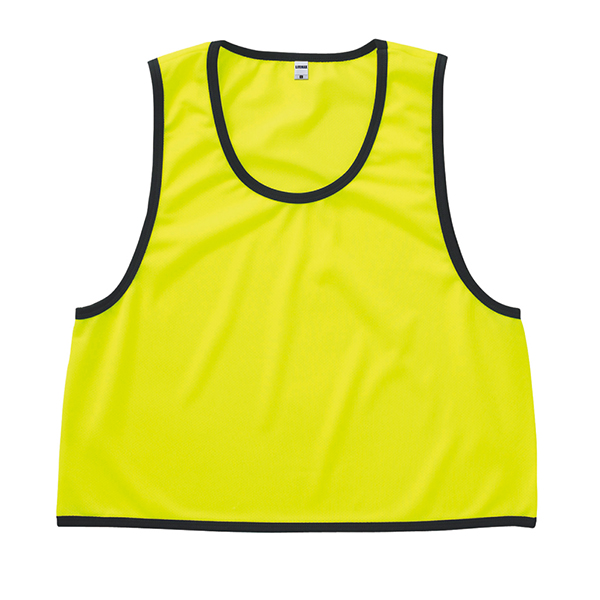 ビブス キッズ 子供用 無地 オシャレ 赤 青 黄 メッシュ LIFEMAX