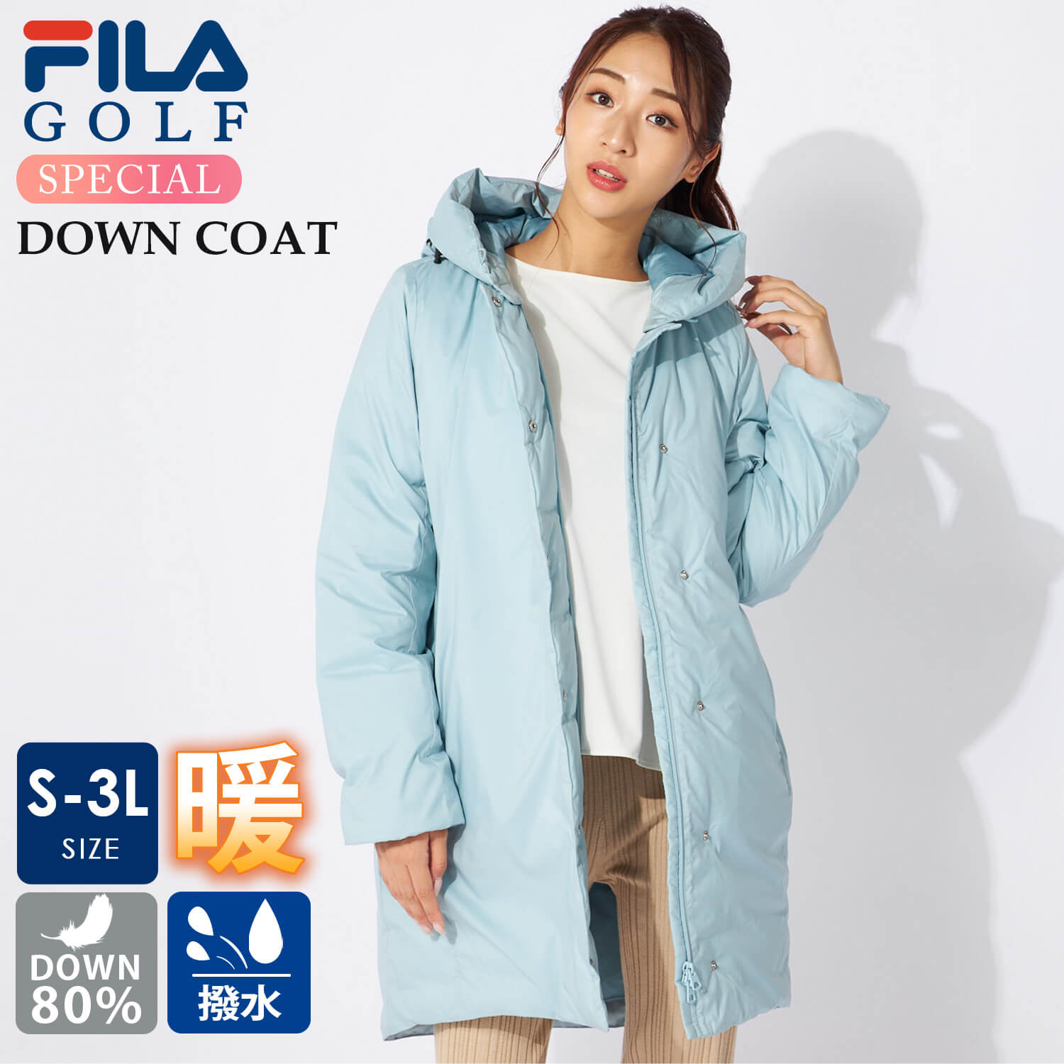 FILA GOLF 特価 フィラゴルフ ダウンジャケット レディース S M L LL