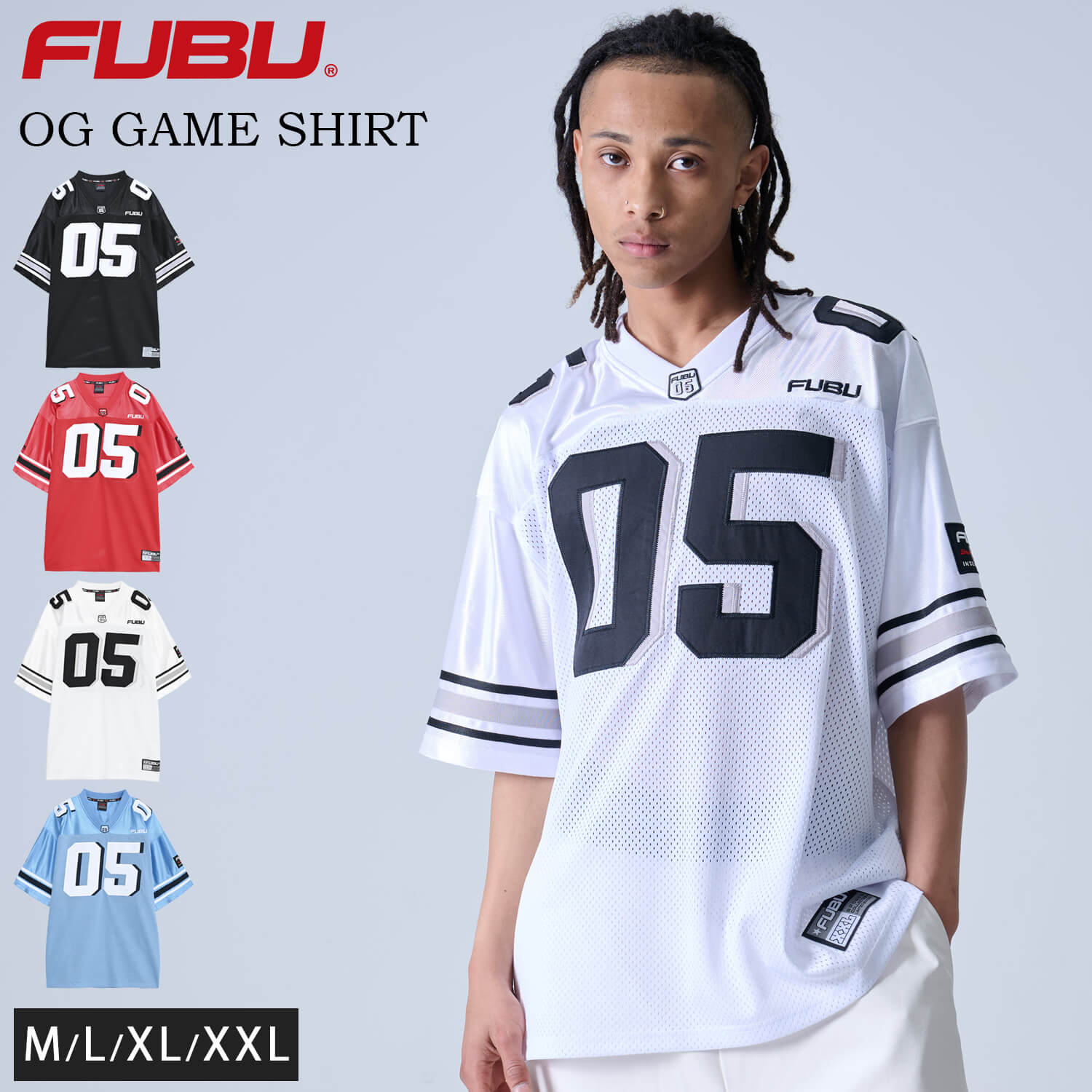 FUBU（フブ） ゲームシャツ メンズ 半袖 シャツ ヒップホップ 古着風