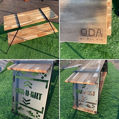 oka-d-art サイドテーブル アイアンラック アイアン アウトドア ラック