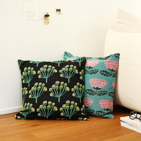 松尾ミユキ クッションカバー 45×45 クッションカバー flower ミモザ