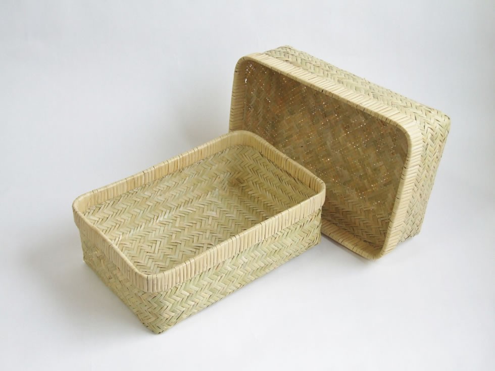 岩手鳥越地区の竹細工 スズ竹(篠竹) 小文庫 小物入れ : おまめ - 通販