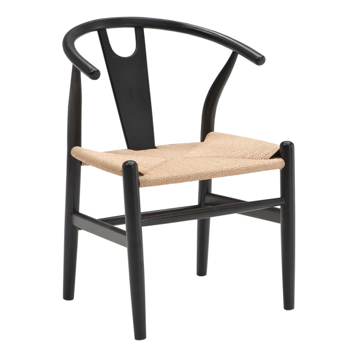 ダイニングチェア 1脚 食卓椅子 チェア ペーパーコード座面 : 大川家具