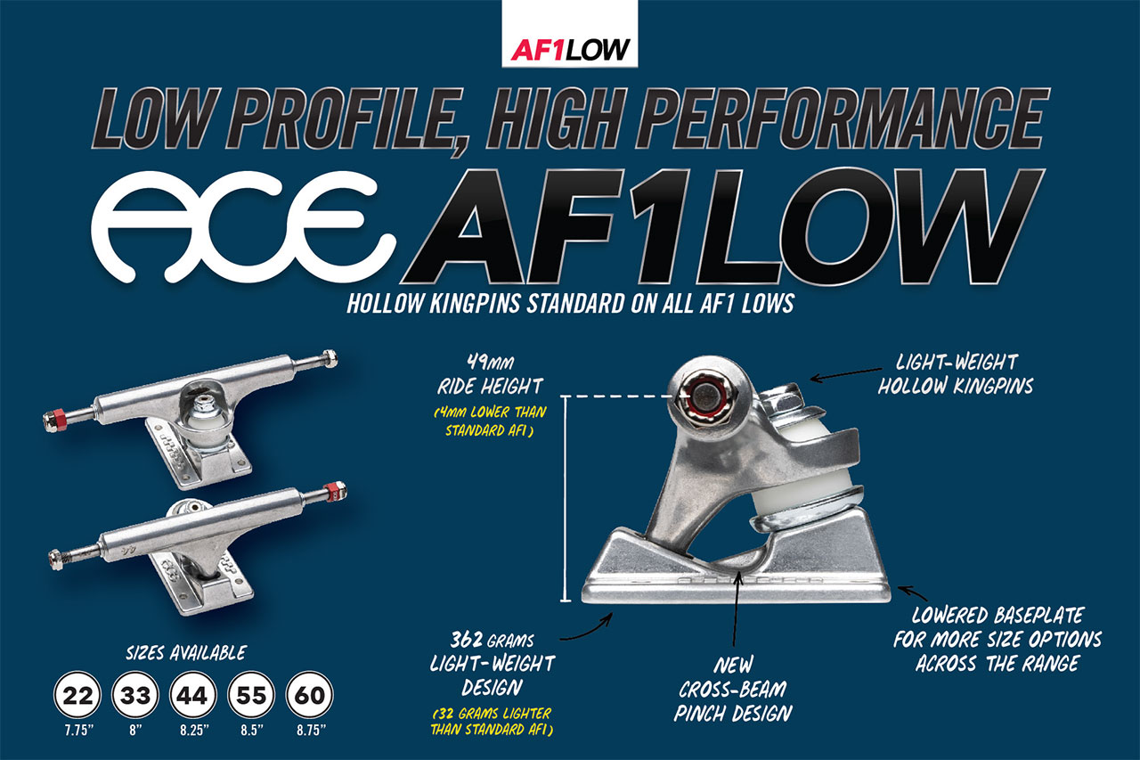 Ace（エース） ACE TRUCKS (エース トラック) AF1 LOW Polished 2個1