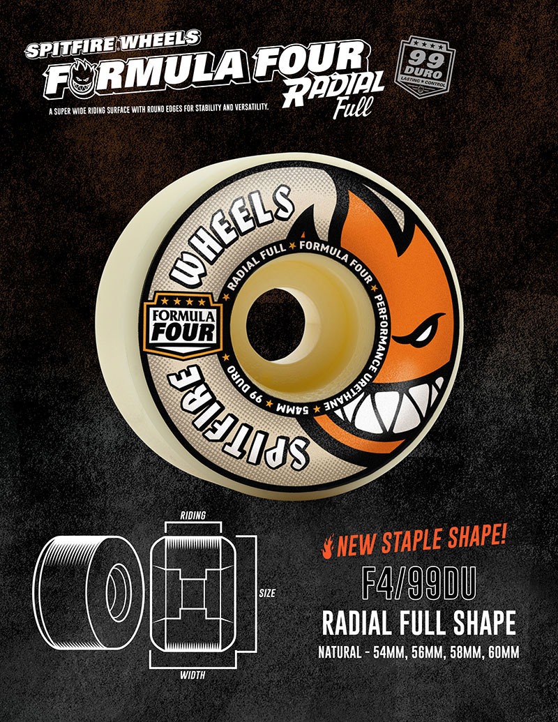 SPITFIRE WHEELS スピットファイヤー FORMULA FOUR RADIAL FULL 99DURO