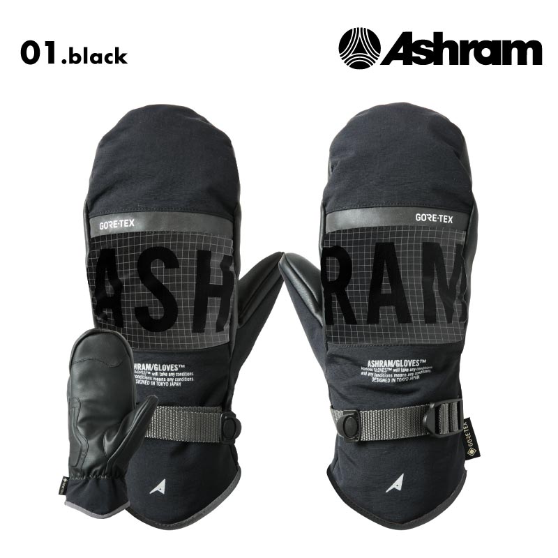 アシュラム メンズ GORE-TEX ミトングローブ スノーボード スキー 防寒