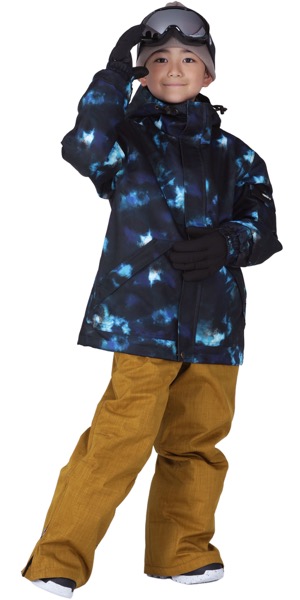 ポンタぺス（PONTAPES） スノーボードウェア キッズ 上下セット 中綿