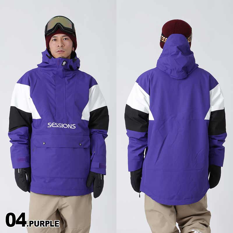セッションズ スノーウェア ジャケット メンズ ベンチレーション付き