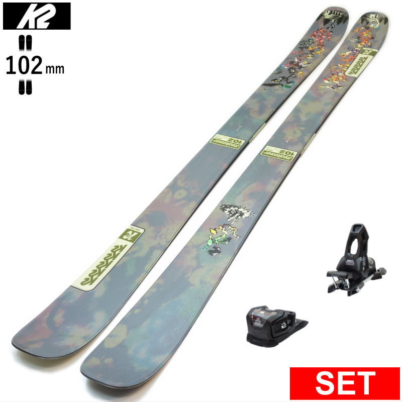 K2 K2 RECKONER 102+ATTACK 11LYT 25モデル スキー板セット ツイン