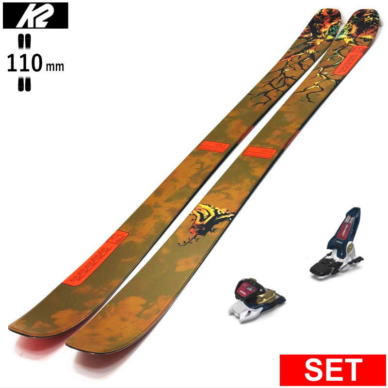 K2 [センター幅110mm 170cm|177cm]K2 RECKONER 110+JESTER 16 型落ち旧