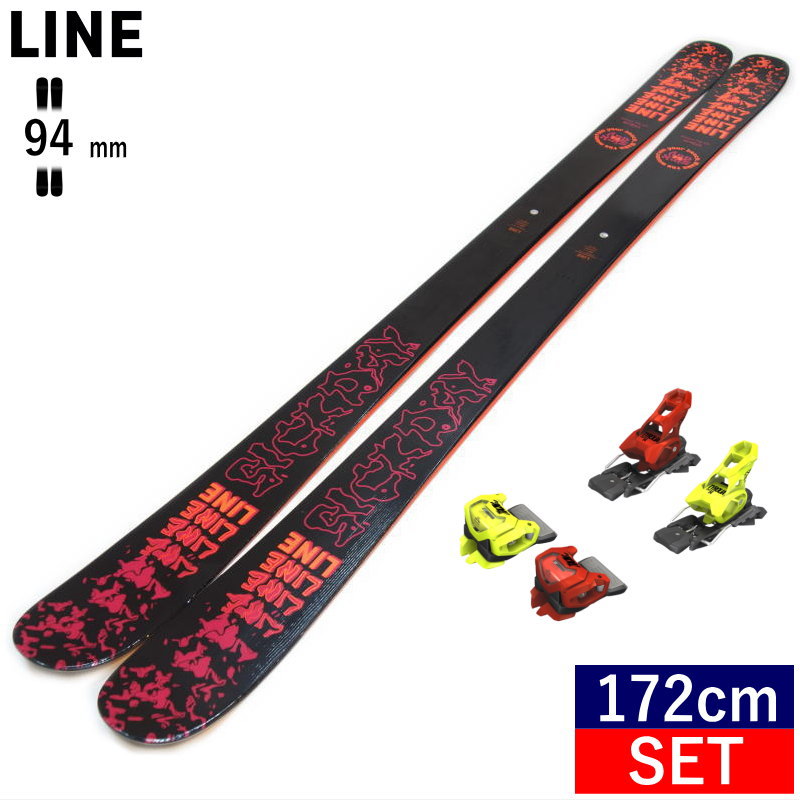 172cm/94mm幅]LINE SICK DAY 94+ATTACK 14 GW MIX ライン フリースキー