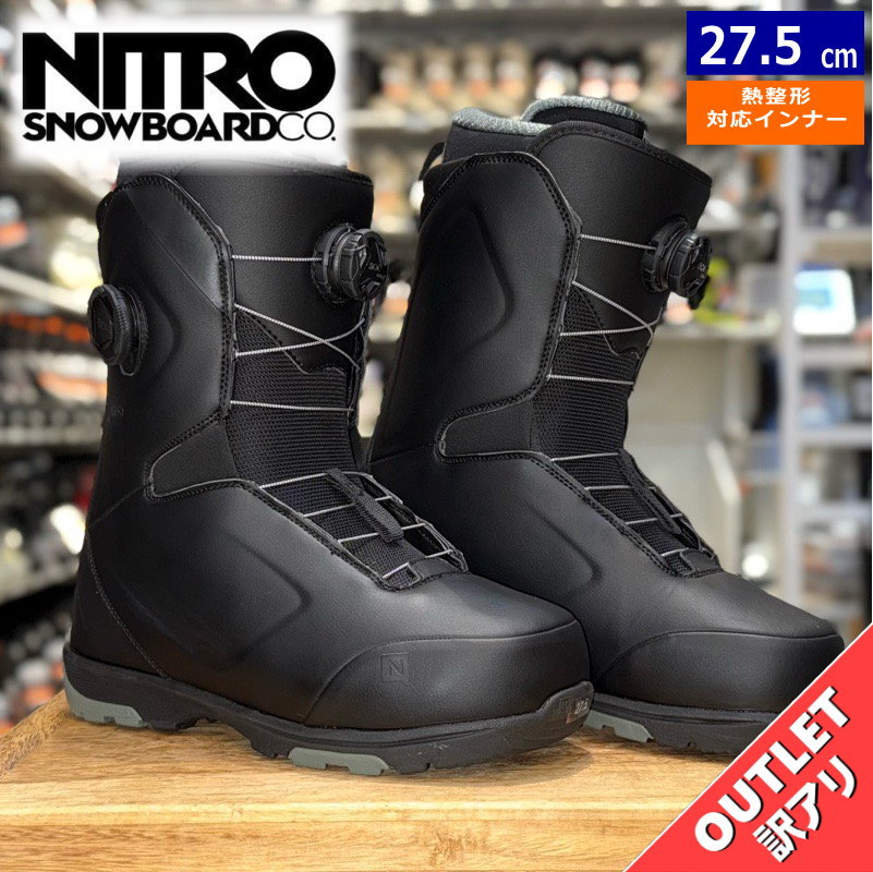 ラスト1点】 【OUTLET】24-25 NITRO CLUB BOA カラー:BLACK 27.5cm