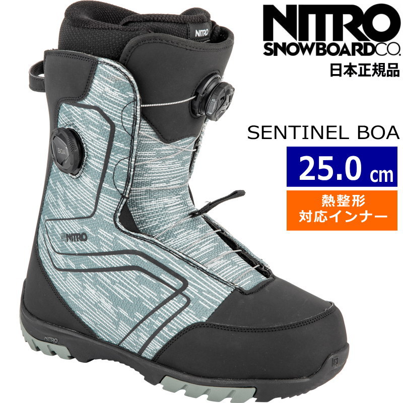 ラスト1点】 23-24 NITRO SENTINEL BOA カラー:BLACK 25cm ナイトロ