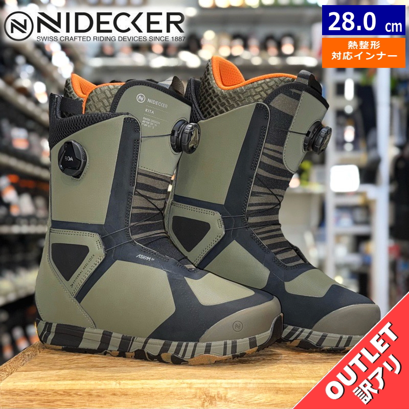 ラスト1点】 【OUTLET】24-25 NIDECKER KITA カラー:GREEN 28cm