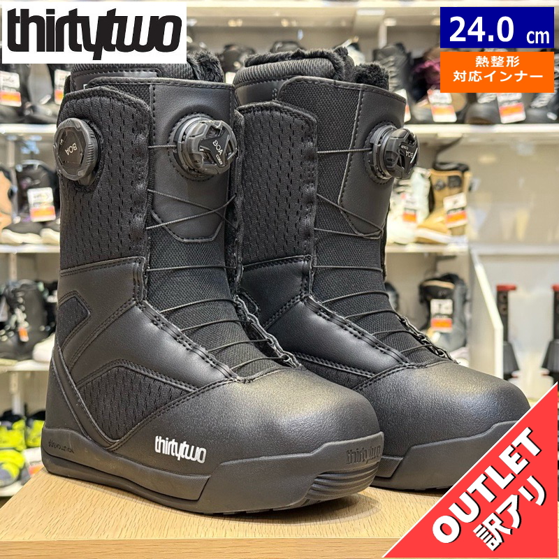 ラスト1点】 OUTLET 24-25 THIRTYTWO STW DOUBLE BOA W'S BLACK GOLD