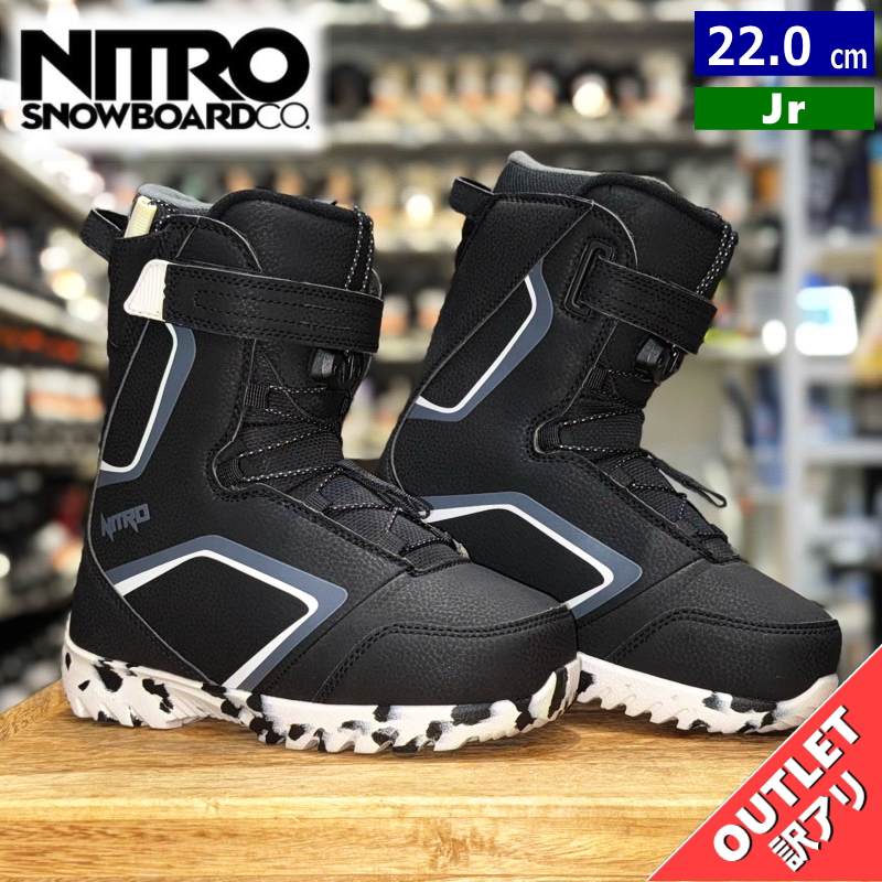 ラスト1点】 【OUTLET】23-24 NITRO DROID QLS Black White Charcoal