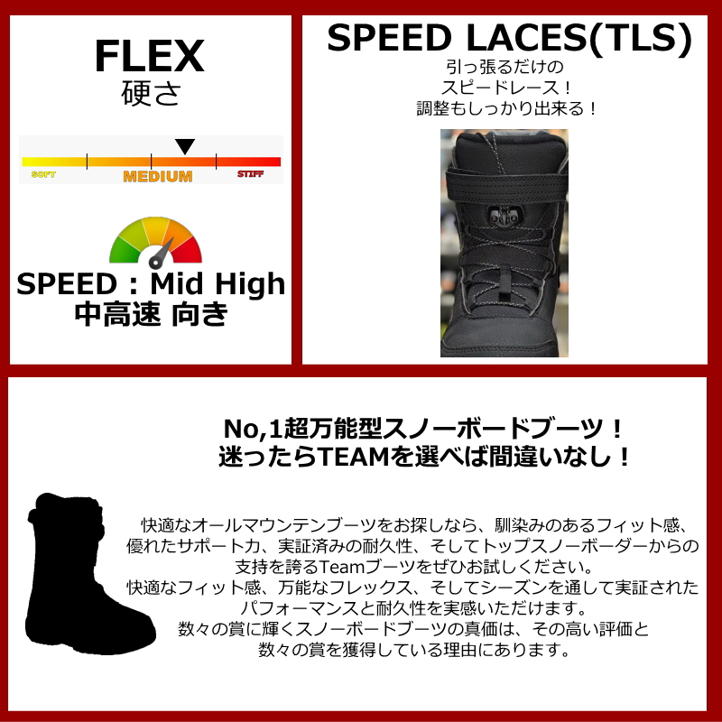 25-26 NITRO TEAM TLS カラー:Black 26.5cm ナイトロ チーム メンズ