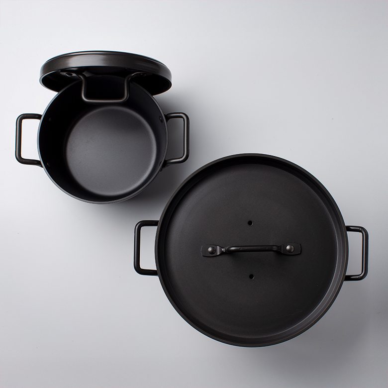 松田美智子の自在道具 鉄の小さなごはん鍋 大 2合 時短 土鍋 ご飯 炊飯