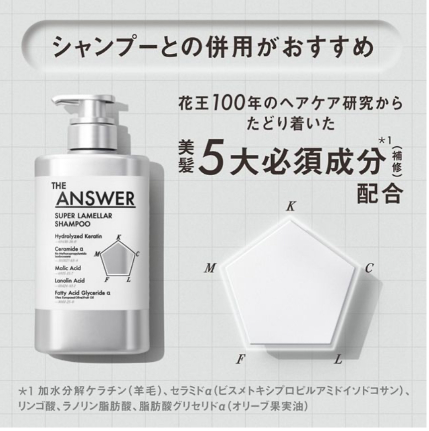 セット THE ANSWER ジアンサー スーパーラメラシャンプーポンプ1本