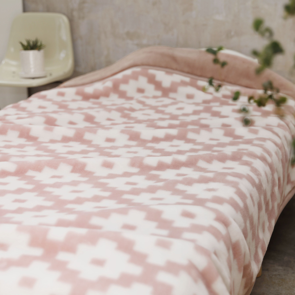 ロマンス小杉 毛布 2枚合わせ 厚手 シングル 日本製 ブランケット