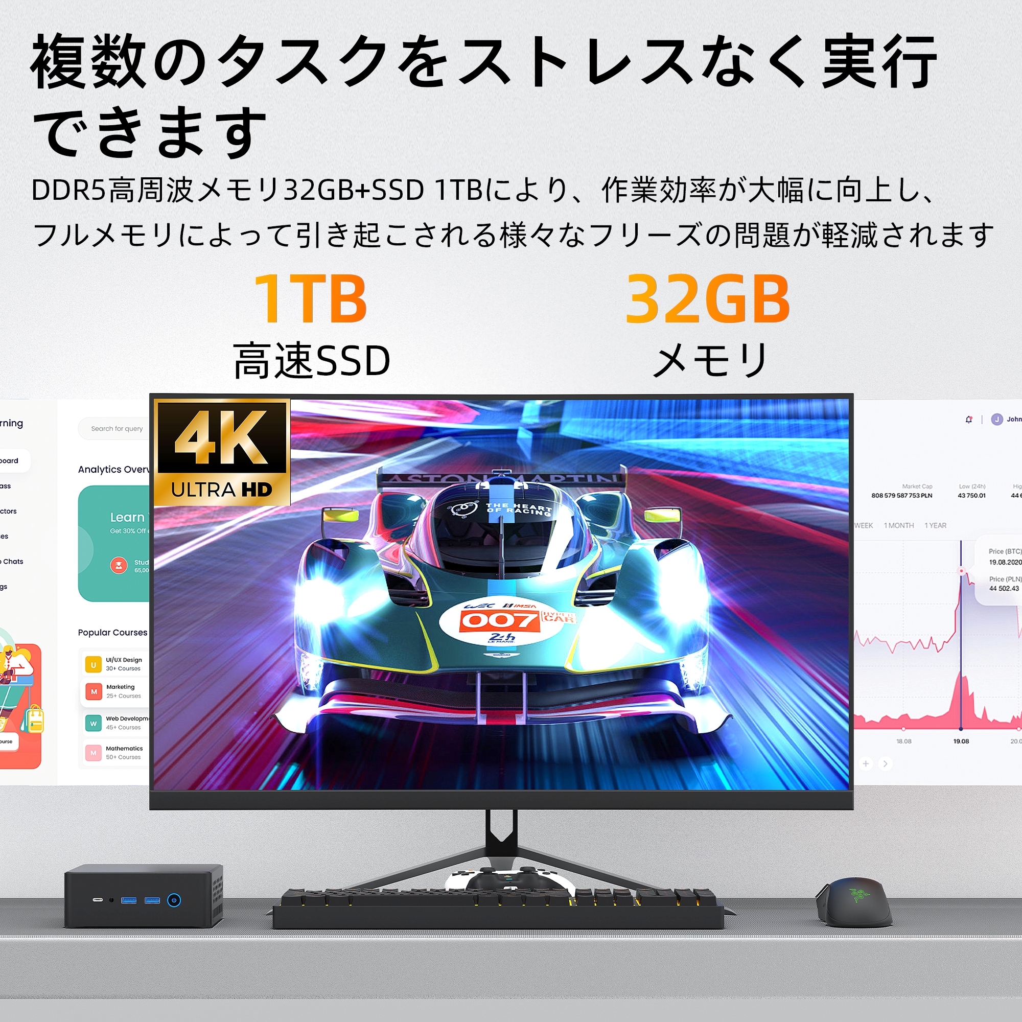 VETESA デスクトップパソコン新品 ミニPC AMD Ryzen9-6900HX Office