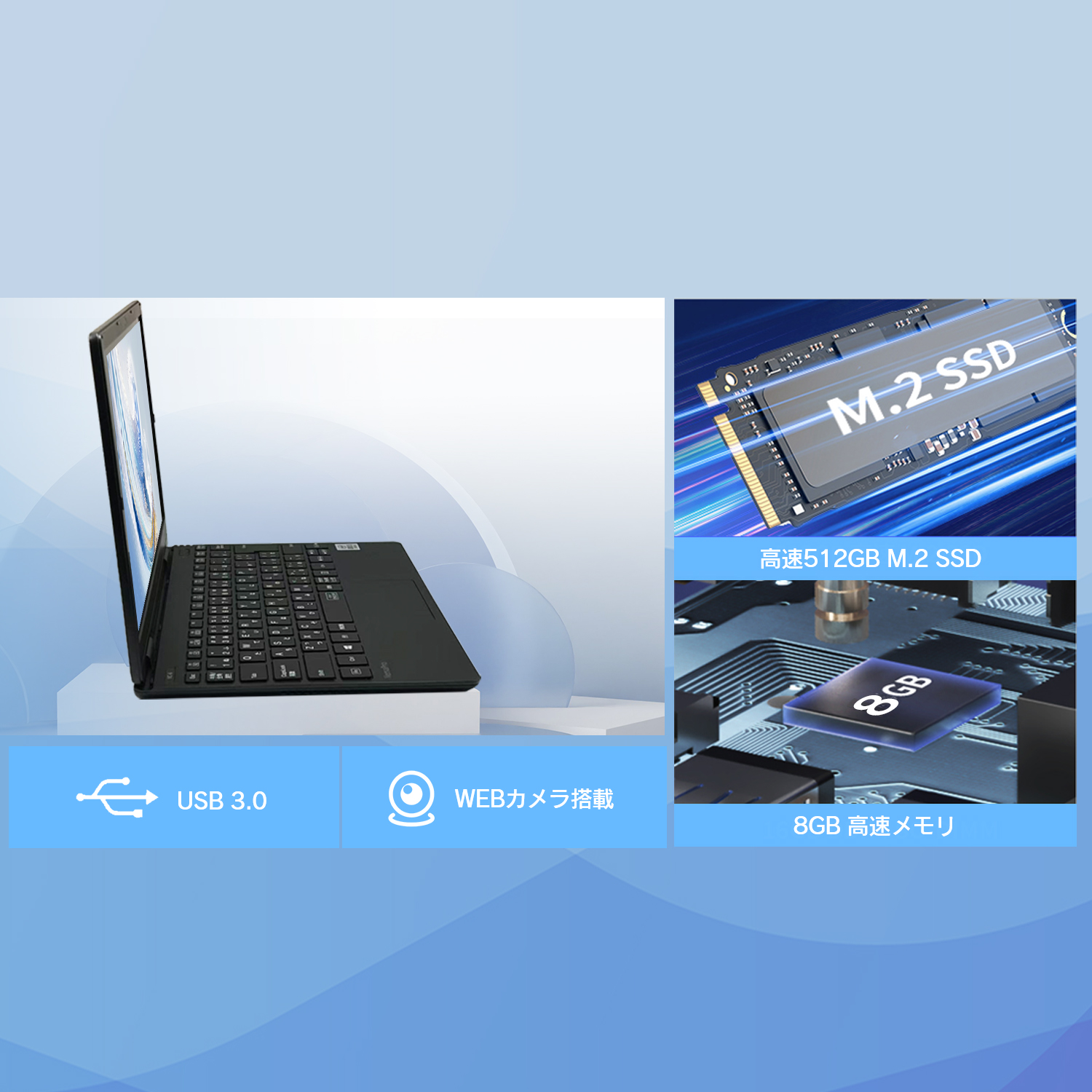 NEC 軽量薄型ノートパソコン 12.5型 Core i5 第10世代 VKT10C6シリーズ