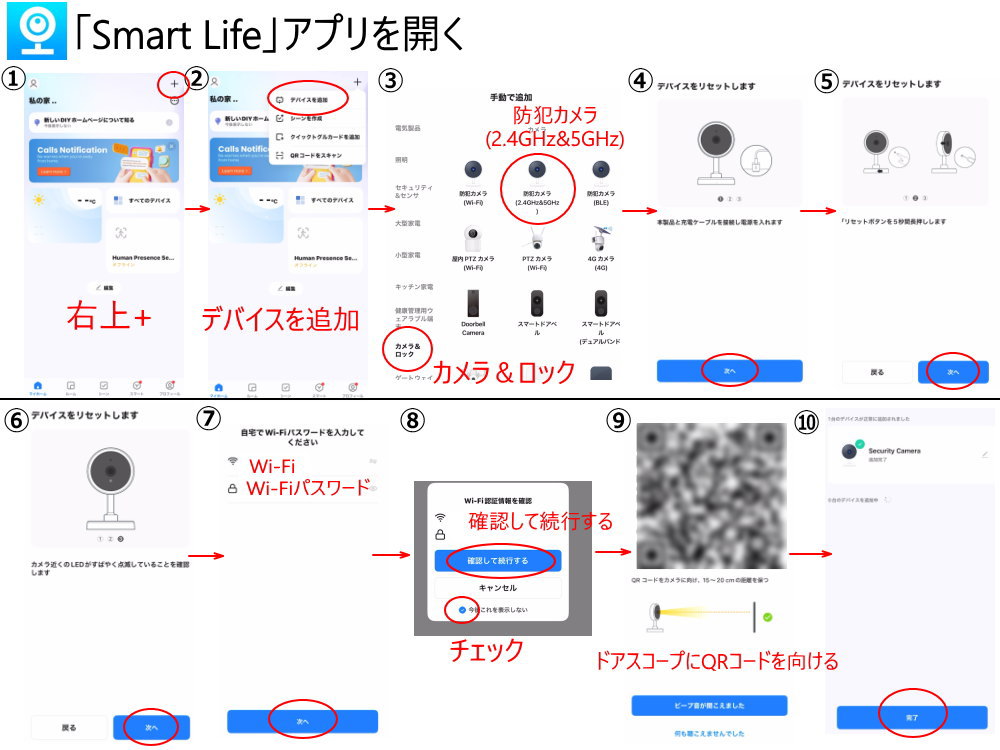 ドアスコープカメラ のぞき穴カメラ 直径12〜19mm対応 賃貸 マンション