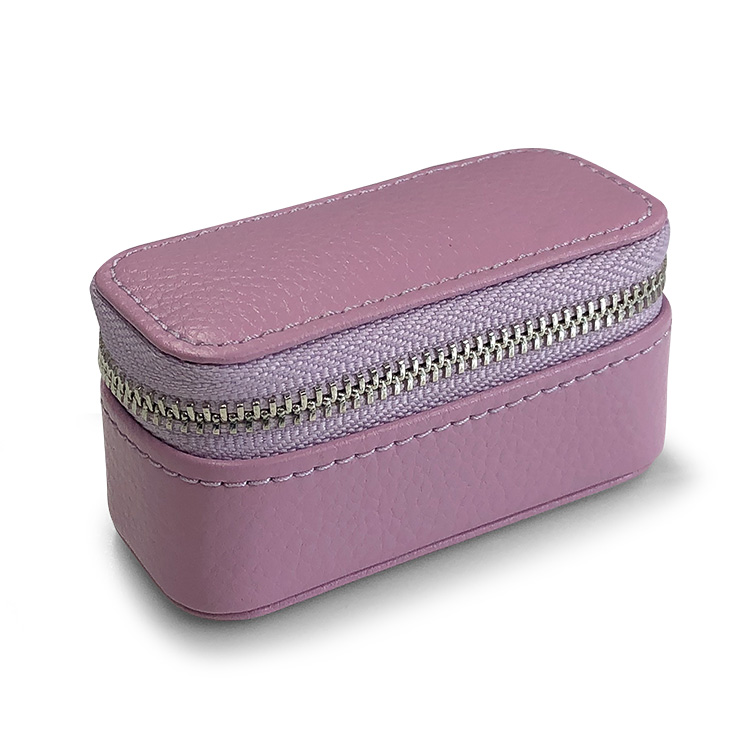 筆記体 名入れ アクセサリーケース ジュエリーケース 本革 携帯用