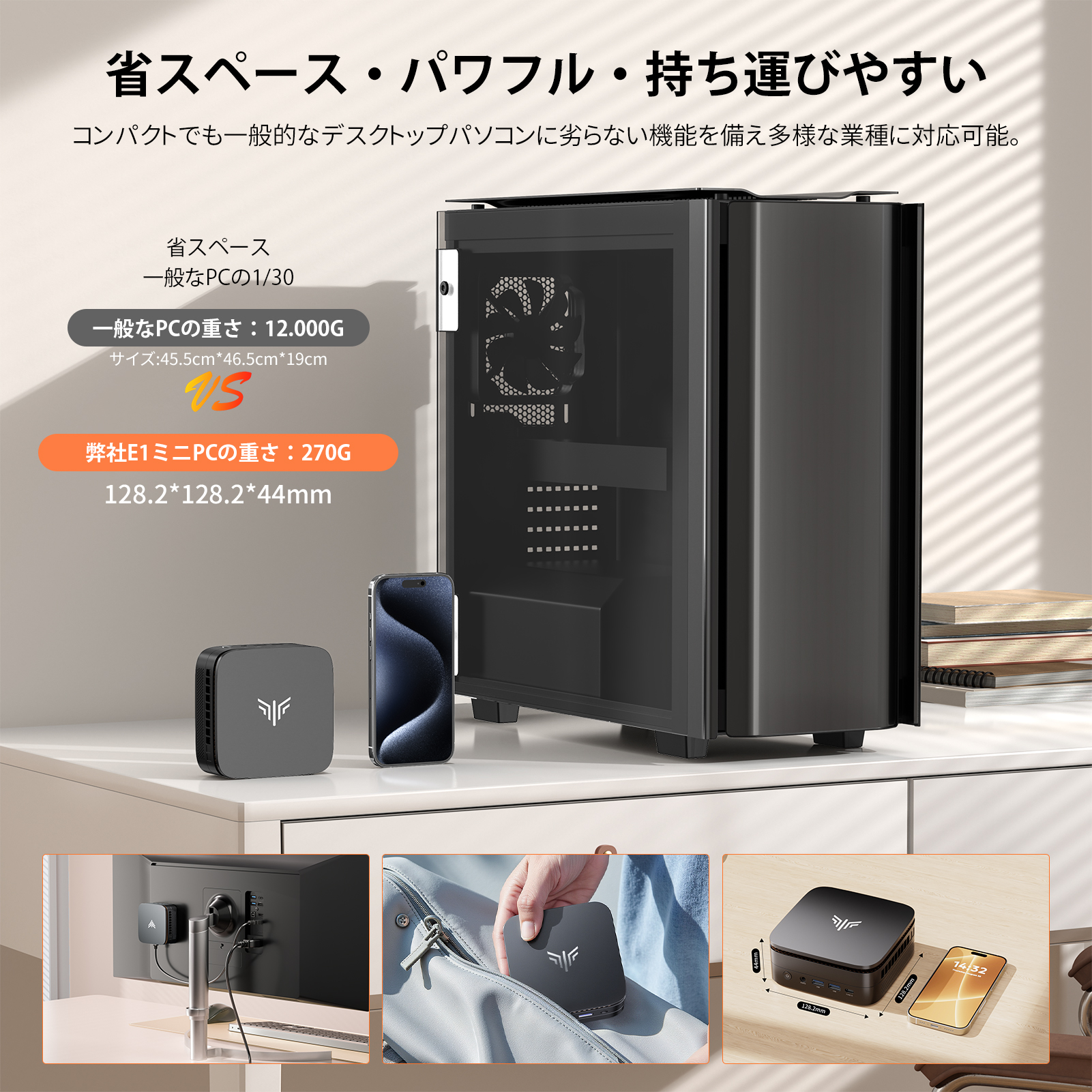 NIPOGI mini pc Ryzen 3300U 動作より安定 4C/4T 最大3.5GHz Win11 Pro