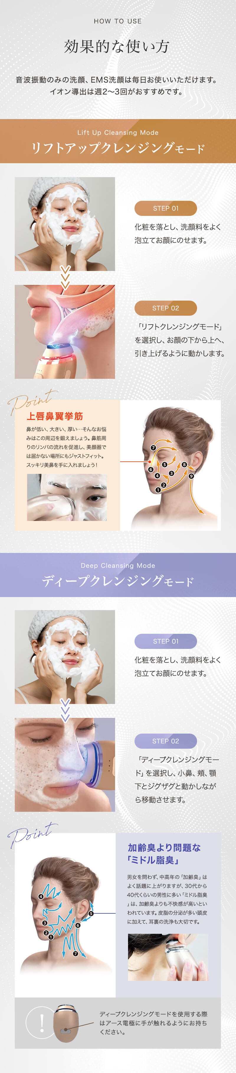 ゾーガンキン オーヴォ EMS クレンジング スキンケア 美顔器