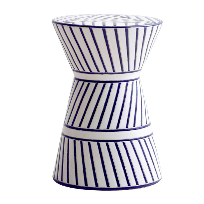 スツール おしゃれ 陶器 玄関スツール 椅子 花台 フラワースタンド