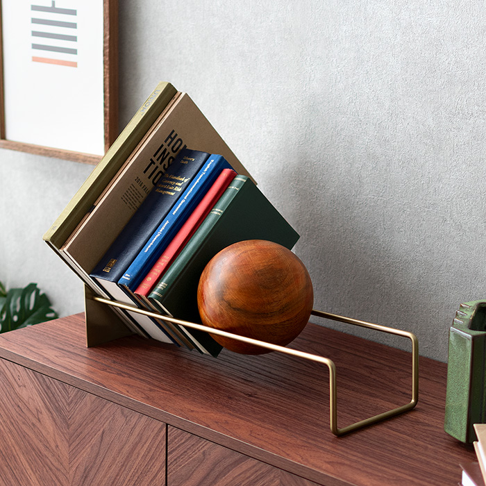 ブックスタンド 本立て モダン ブックエンド 天然木 木製 おしゃれ