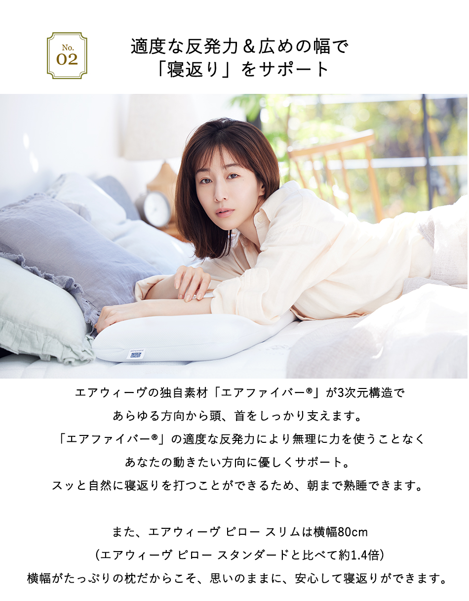 エアウィーヴ（airweave） ピロー スリム ギフトBOX仕様（ピローケース