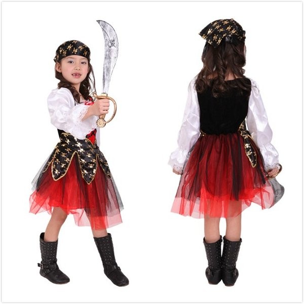 ハロウィン 海賊 仮装 2点セット 子供 パイレーツ 女の子 カリビアン
