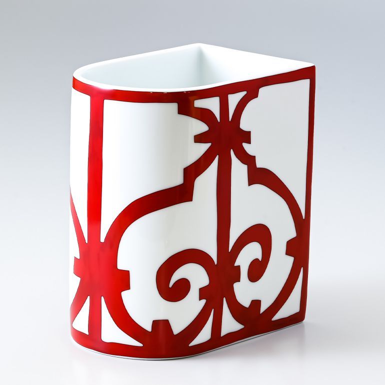 HERMES（エルメス） ガダルキヴィール レッド フラワーベース 花瓶