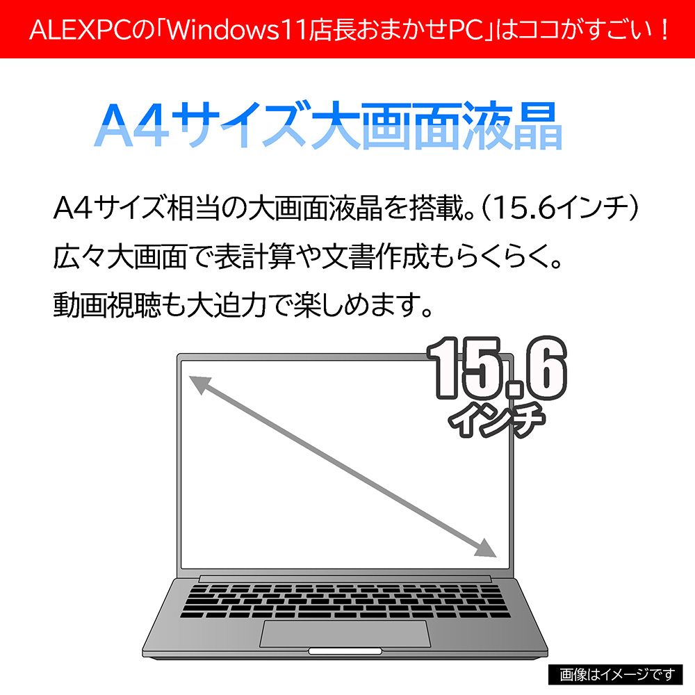 1年保証】Windows11正式対応 店長お任せノートパソコン Webカメラ内蔵