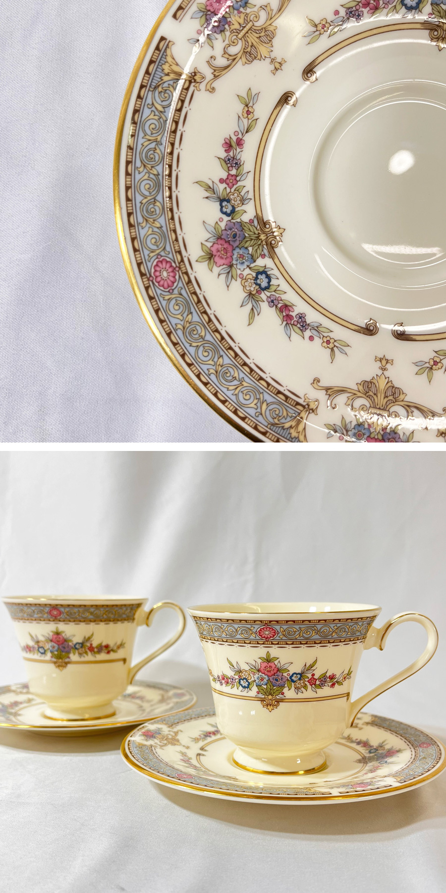 MINTON（ミントン） ペルシアンローズ ペア カップ＆ソーサー 花柄