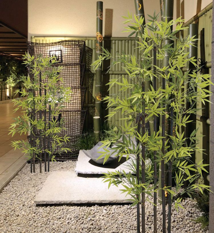 黒竹 5本立て 180cm (フェイクグリーン 造花 インテリア 和風 日本風