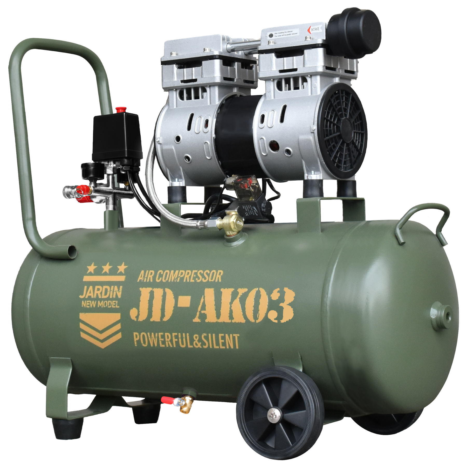 ☆期間限定価格 3/11まで☆ エアーコンプレッサー 吐出口2個 40L 車