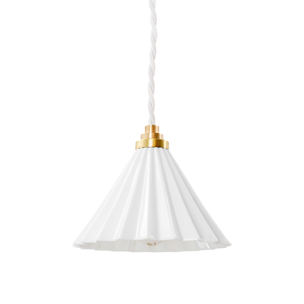 gram eight ペンダントライト 1灯 照明 おしゃれ E17 陶器 真鍮 電球