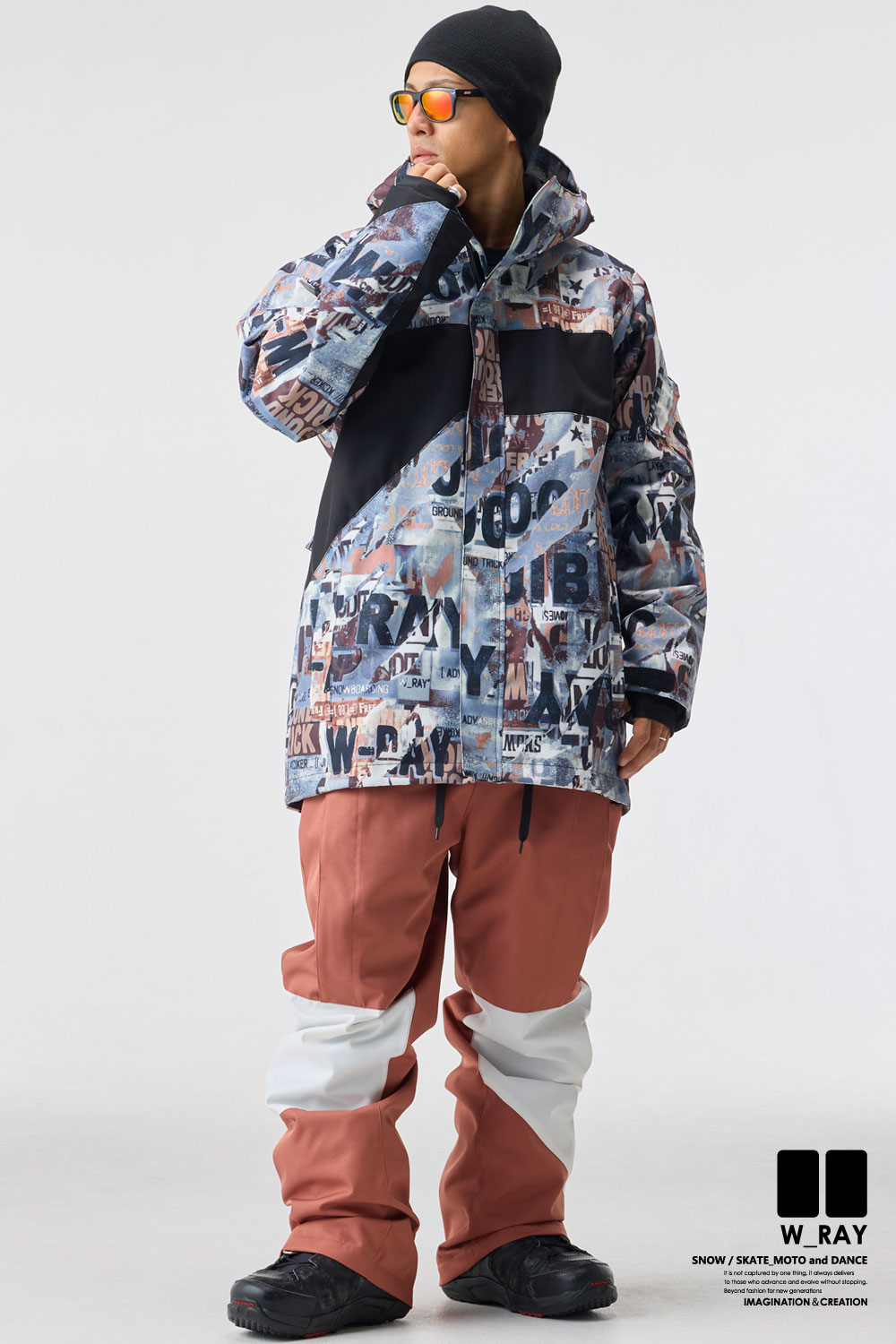 リアリズム スノーボード ウェア メンズ レディース 上下 セット