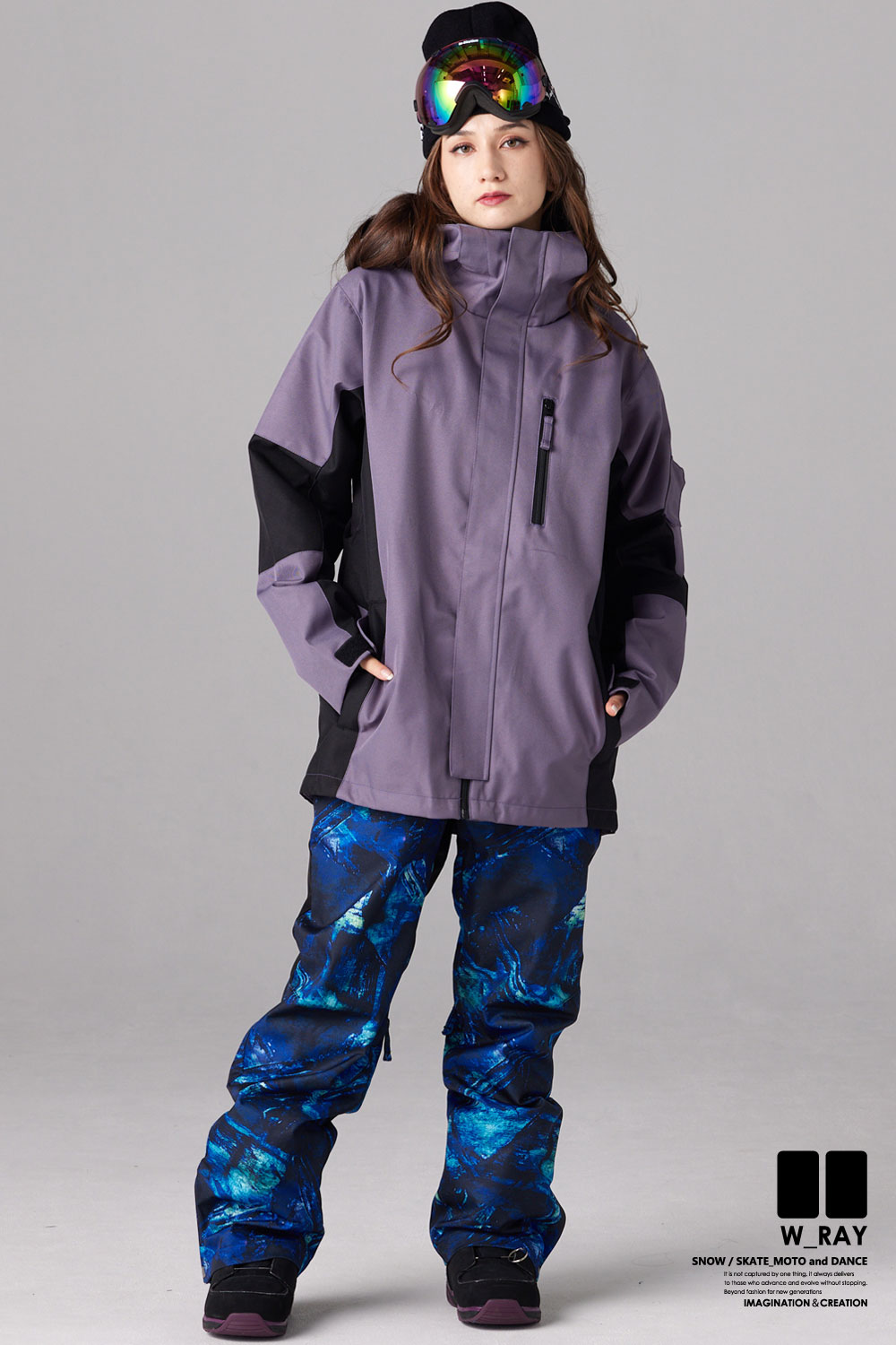 スノーボードウェア ブルーブラッド ダウンジャケット フード付き