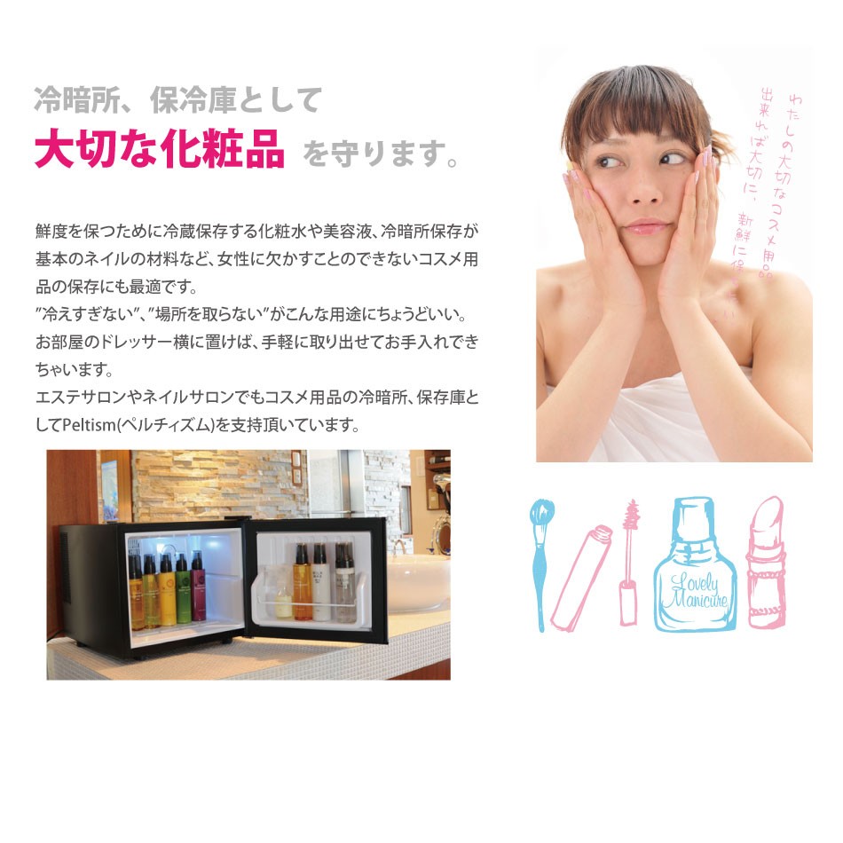 小型冷蔵庫 メーカー1年保証 省エネ17リットル型 Peltismペルチィズム
