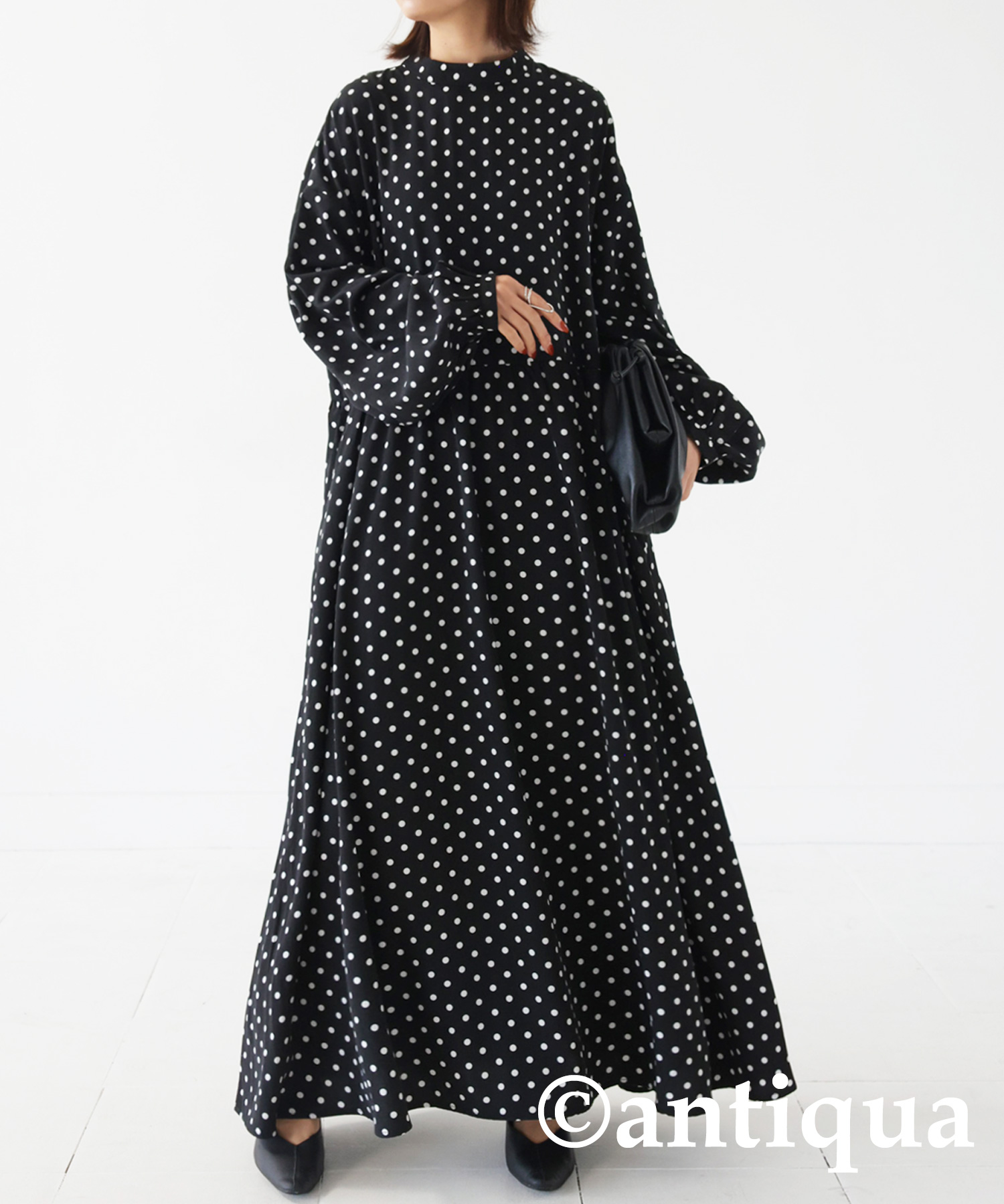 antiqua（アンティカ） ドットワンピース ワンピース レディース