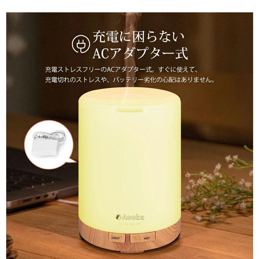 爆買」加湿器 卓上 超音波式 車載用 アロマディフューザー 小型 300ml