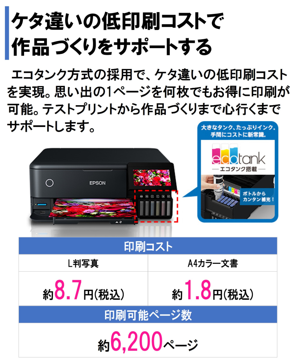 エプソン（EPSON） EPSON EW-M873T ブラック A4カラーインクジェット